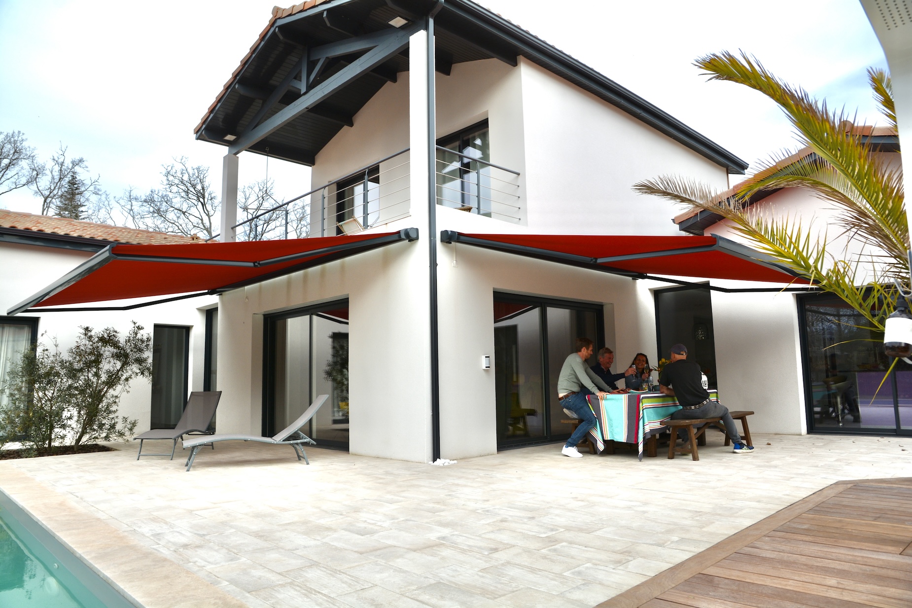 Store banne 3 mètres sur terrasse